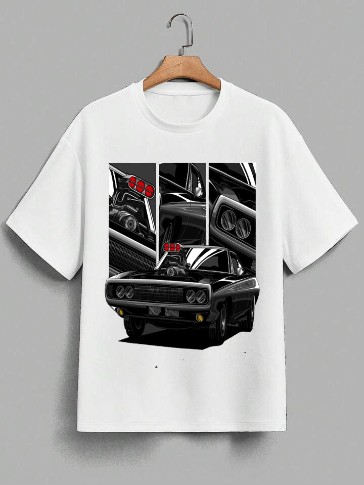 Dodge Charger Classic Muscle Car Graphic Tee