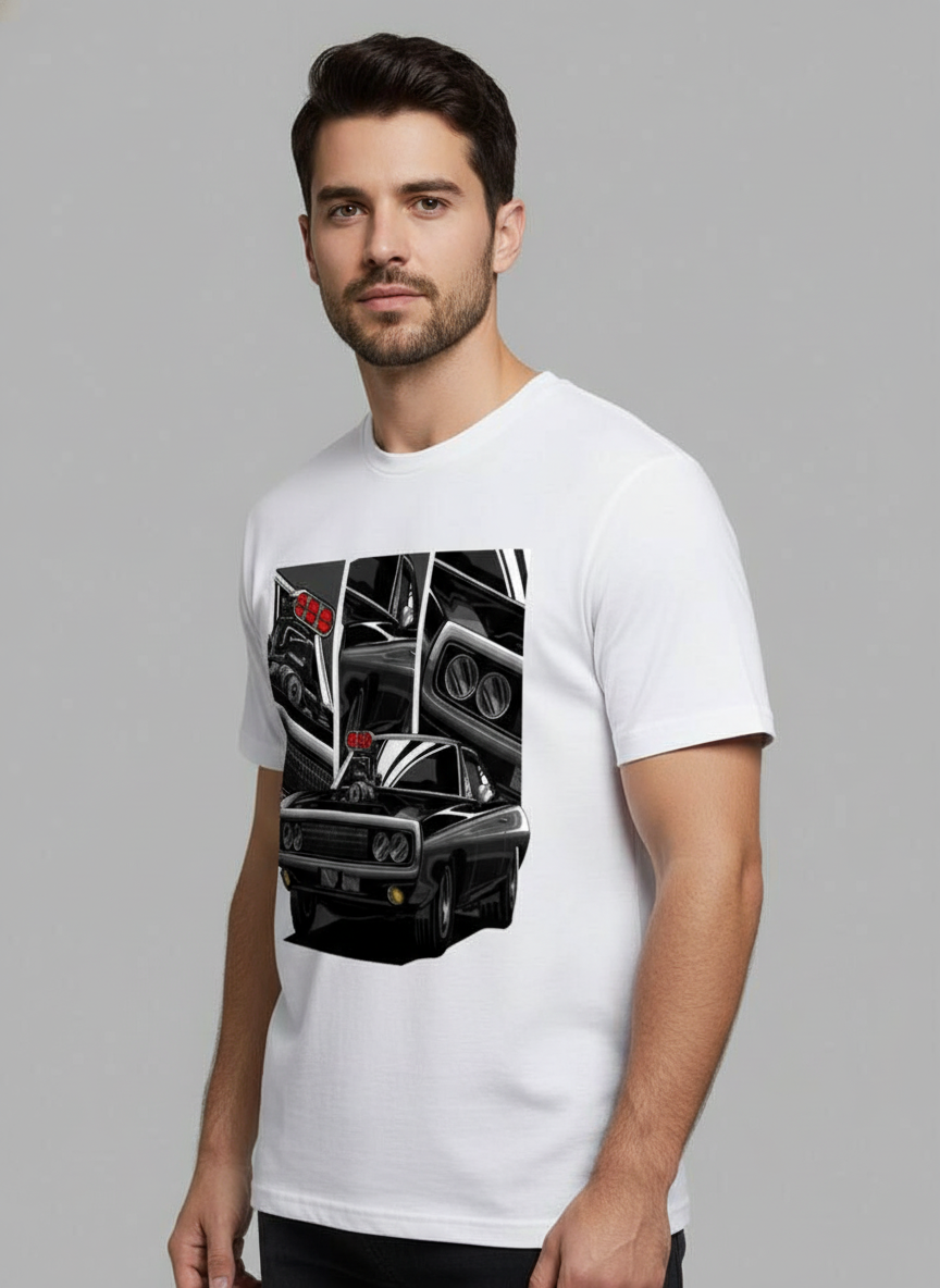 Dodge Charger Classic Muscle Car Graphic Tee