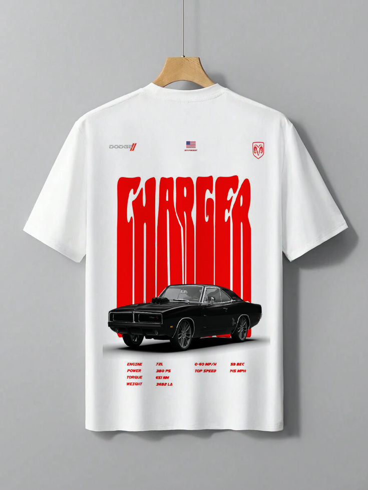 Dodge Charger Classic Muscle Car Graphic Tee