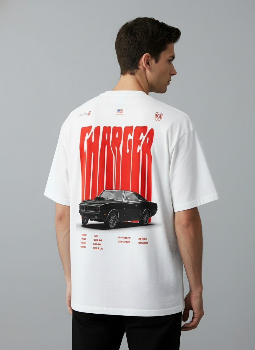 Dodge Charger Classic Muscle Car Graphic Tee