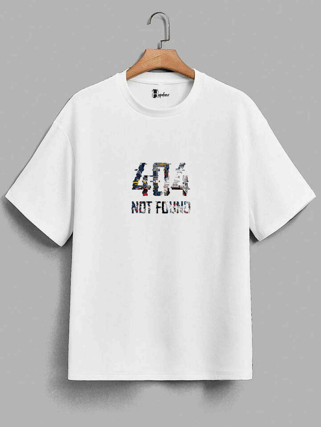 Glitchcore cyberpunk-inspired oversized unisex T-shirt