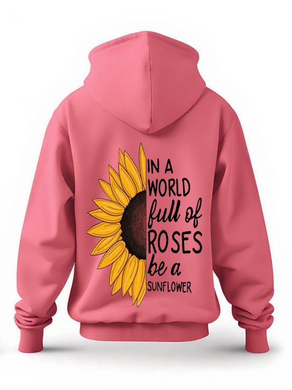 Sunflower Spirit Pink Hoodie