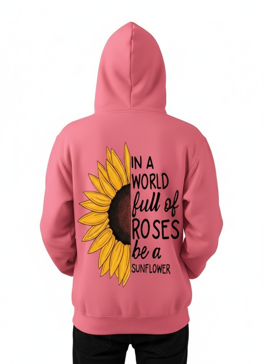 Sunflower Spirit Pink Hoodie