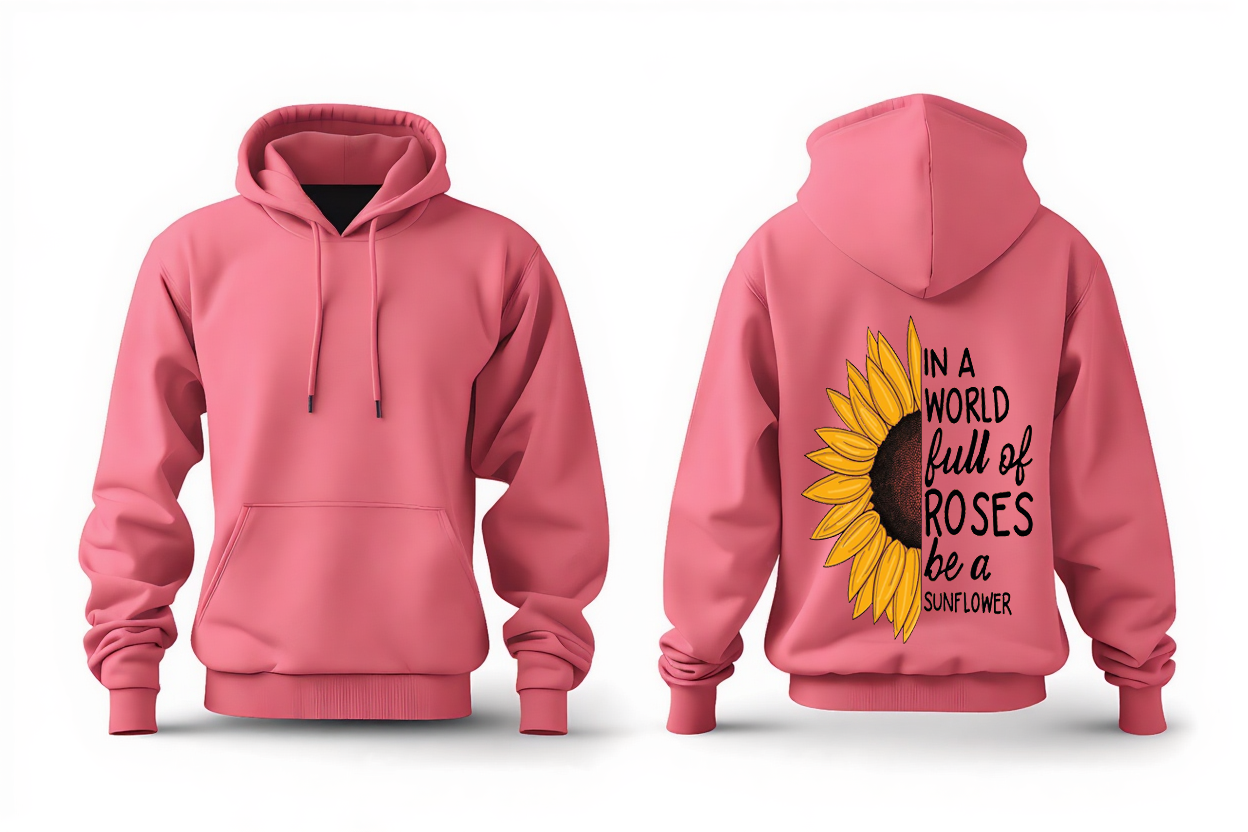 Sunflower Spirit Pink Hoodie