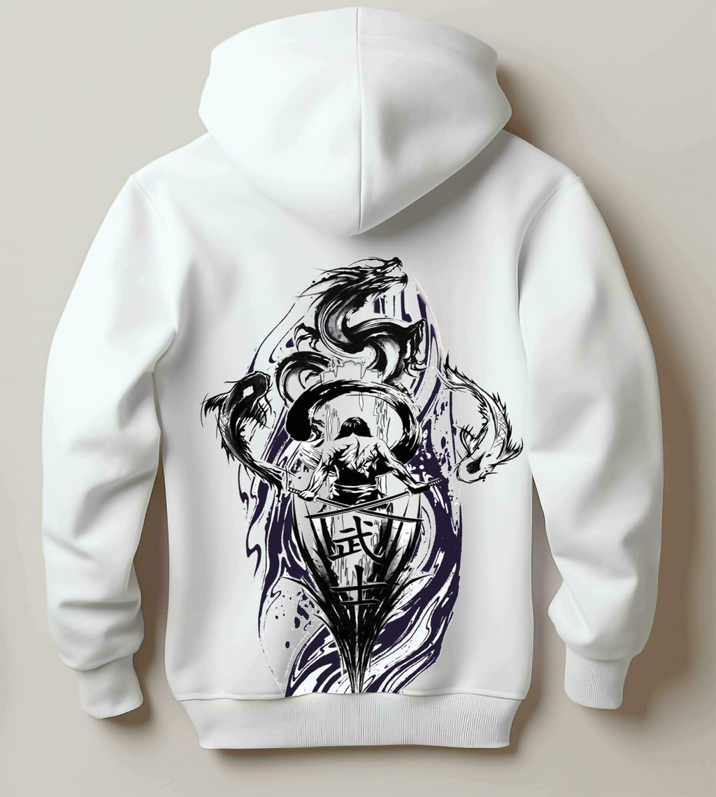 Samurai Spirit Dragon Ink Hoodie