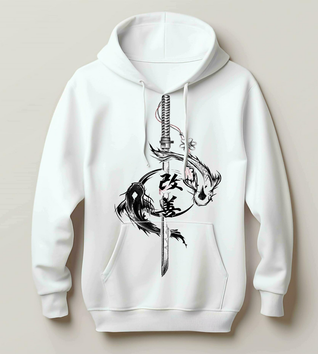 Samurai Spirit Dragon Ink Hoodie