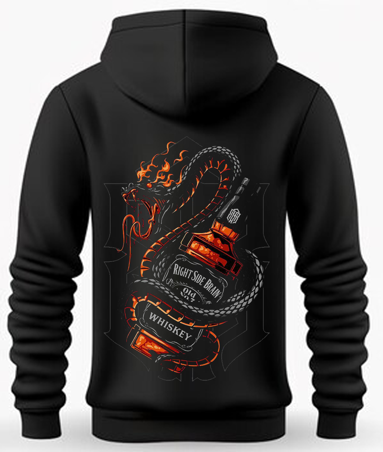 Fire Serpent Whiskey Graphic Hoodie