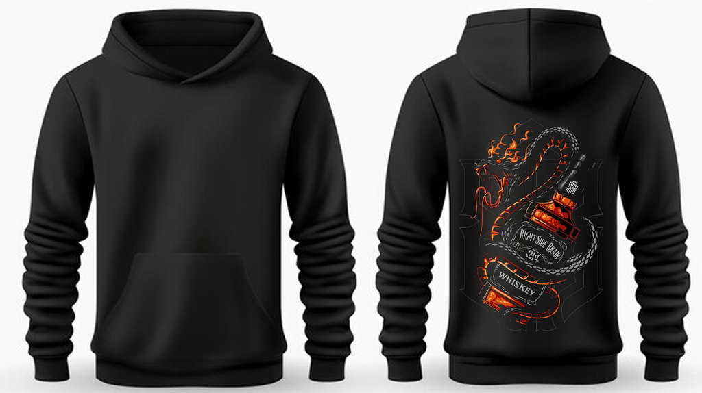 Fire Serpent Whiskey Graphic Hoodie