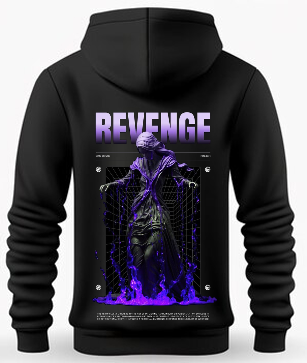 Revenge Purple Graphic Hoodie