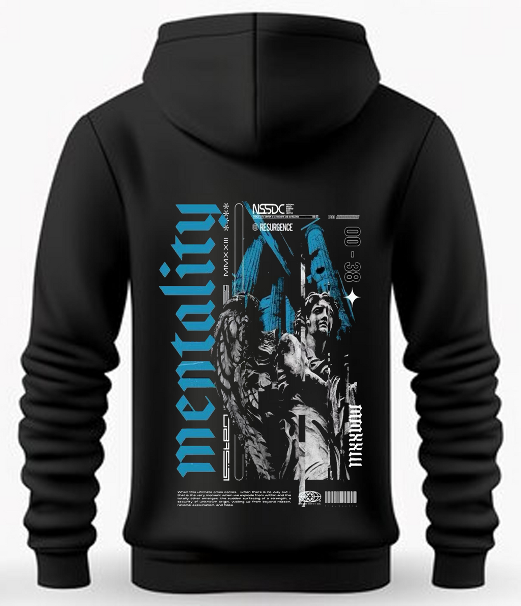 Butterfly Mentality Blue Hoodie