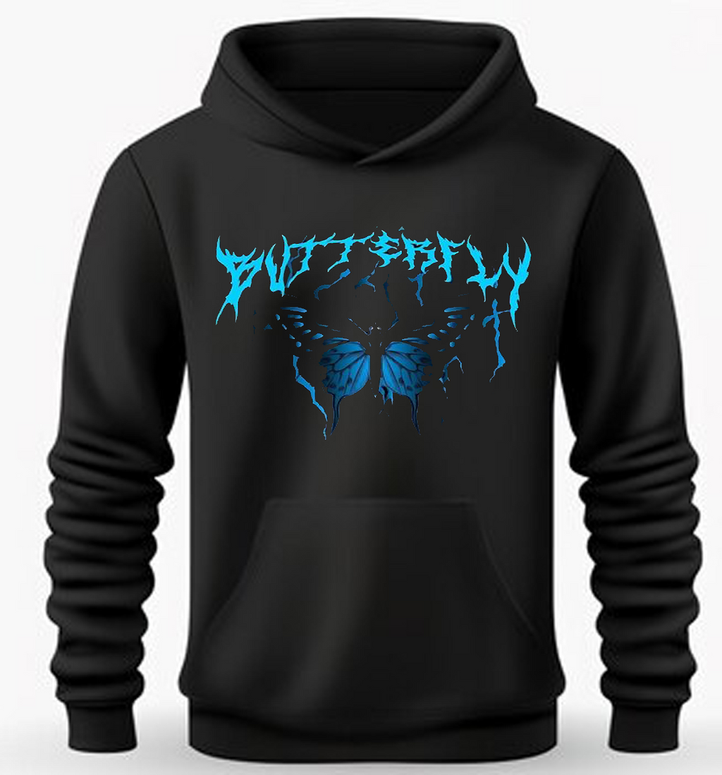 Butterfly Mentality Blue Hoodie